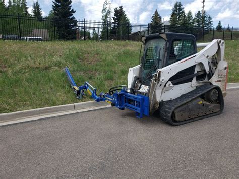 mini skid steer hedge mower